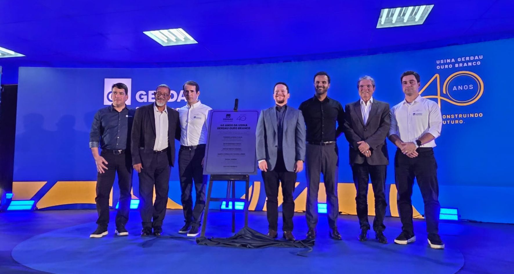 Governo de Minas acompanha cerimônia pelos 40 anos da maior usina da Gerdau no mundo